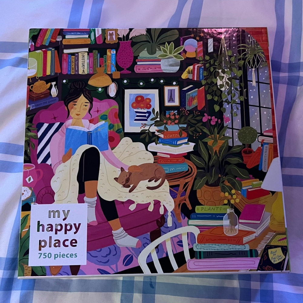 750 🧩 my happy place puzzle - rose art jigsaw puzzle